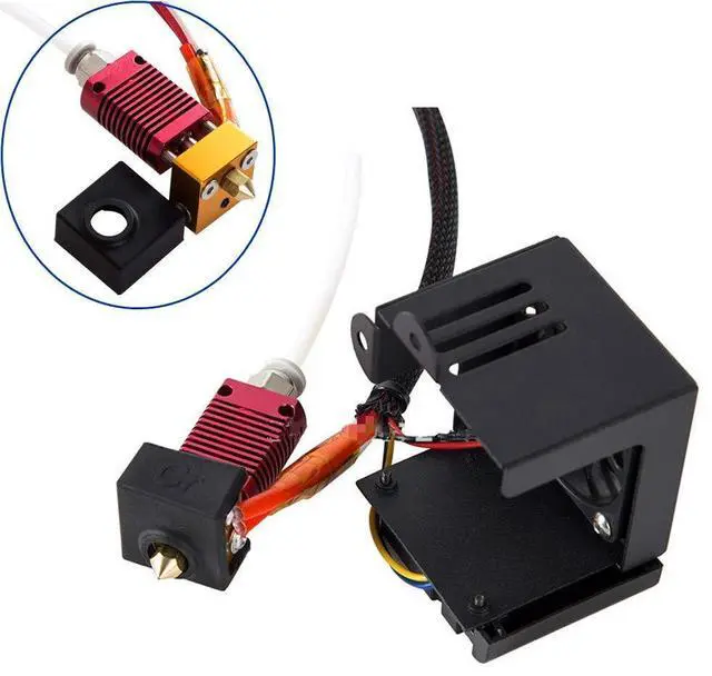 Alt view image 3 of 4 - Ender 3 Hotend Ender 3 Pro Hotend 24V 40W Full Assembled Extruder Kit Accessories with Silicone Cover for Ender 3, Ender 3 Pro 3D Printer