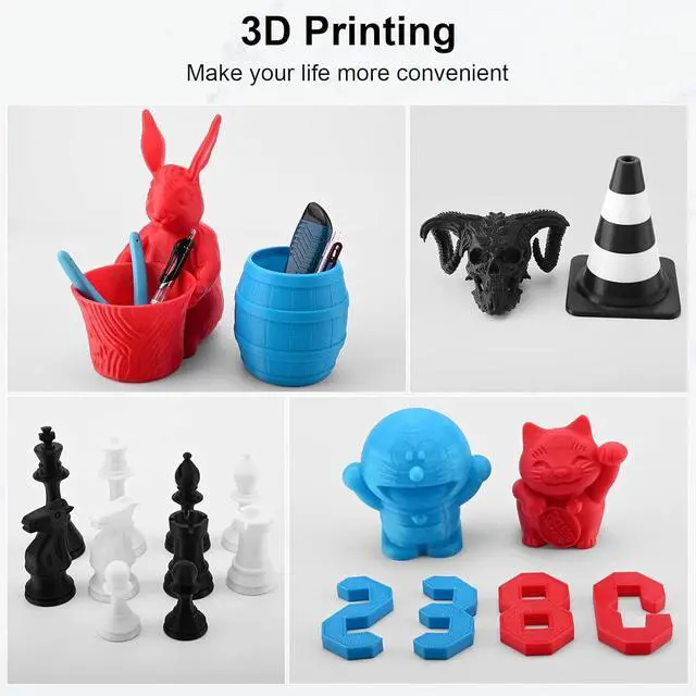 Alt view image 6 of 7 - ENTINA 4 Colors PLA 3D Printer Filament for Tina 2, Dimensional Accuracy +/- 0.02mm, 1.75MM 200G 3D Printer Filament Bundle for 3D Printers