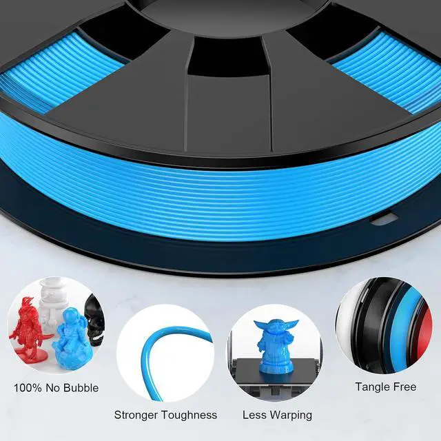 Alt view image 5 of 7 - ENTINA 4 Colors PLA 3D Printer Filament for Tina 2, Dimensional Accuracy +/- 0.02mm, 1.75MM 200G 3D Printer Filament Bundle for 3D Printers