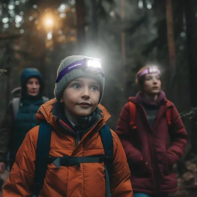 Alt view image 2 of 7 - EverBrite Headlamp, 5 Pack Kids Headlamp with Red Light and Memory Function, Head Lamp for Adults and Kids with 5 Modes, Bright Headlamps for Camping, Running, Batteries Included