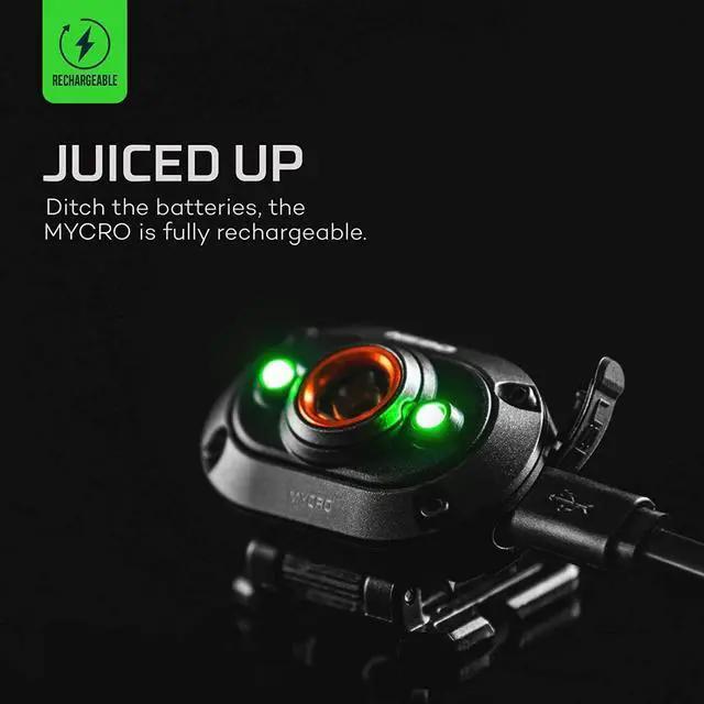 Alt view image 4 of 7 - NEBO MYCRO 400 Rechargeable Headlamp | 400 Lumens, 6 Light Modes, Water Resistant, Detachable Hat Clip, Super Bright Head Lamp for Camping & Hiking, Includes Micro USB Charging Cable