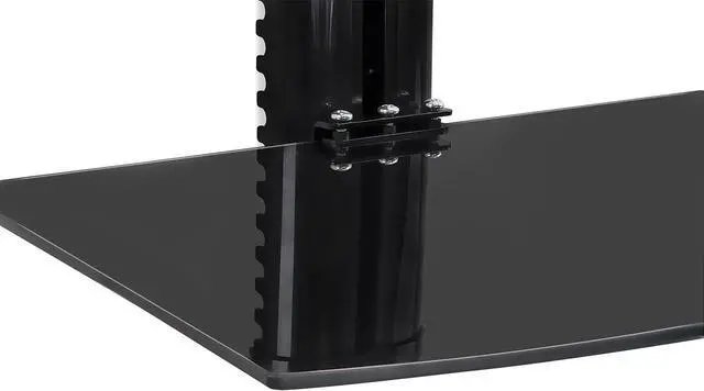 Alt view image 7 of 7 - Mount-It! Floating TV Shelf, Wall Mounted Shelf for Receiver, Cable Box, PlayStation, Xbox, DVD Player, Projector and AV Components, 17.6 Lbs Capacity, 1 Shelf, Tinted Tempered Glass Black