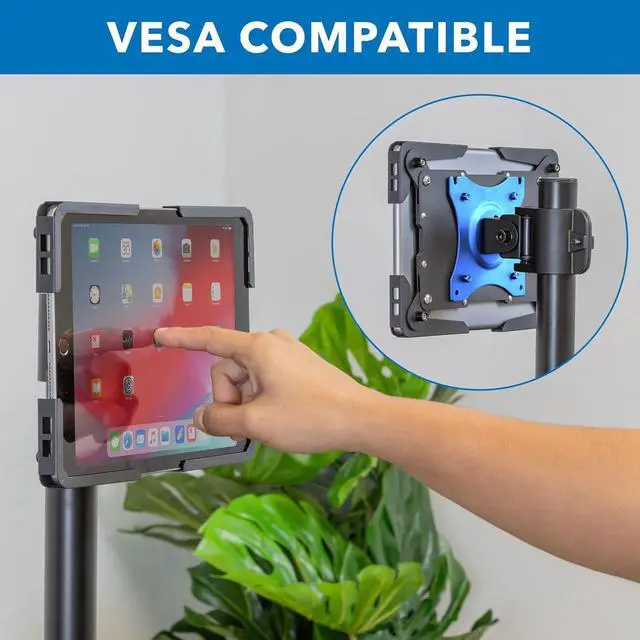 Alt view image 7 of 7 - Mount-It! Universal Tablet Wall Mount, Anti-Theft iPad Mount, Enclosure Fits Tablets from 9.7" to 13" Screen Size, Flush Wall Mounting Kiosk, Durable Steel Design, Black