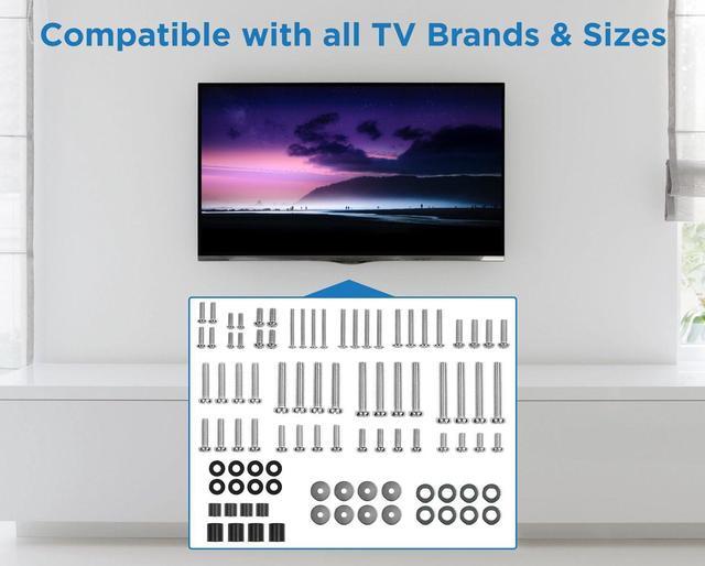 Alt view image 3 of 7 - Mount-It! TV Mounting Hardware Kit, Universal VESA Wall Mount Screw, Washer, Spacer Pack (M4 M5 M6 M8) for TV and Monitor Mounting