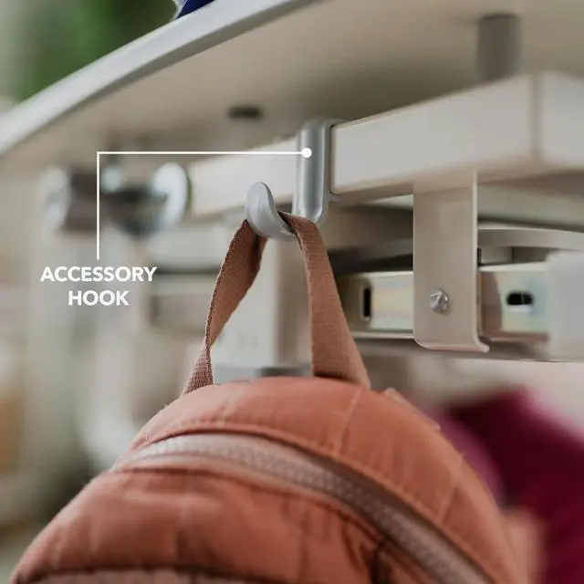 Alt view image 7 of 7 - Mount-It! Kids Desk and Chair Set Height Adjustable up to 30" Ergonomic Kids Desk School, Kids Table and Chairs for Student 26" x 18" Tabletop with Pencil Drawer, 3-10 Age Children, Grey