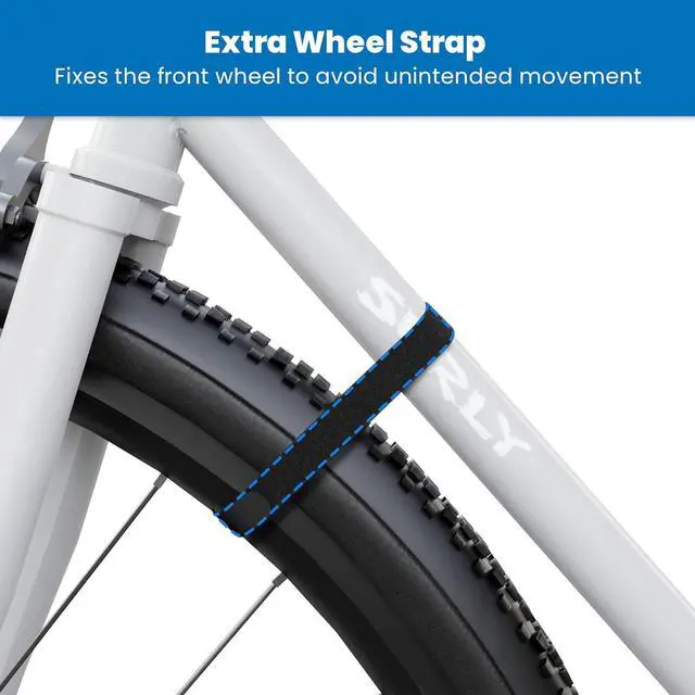 Alt view image 7 of 7 - Mount-It! Bike Wall Mount Rack with Shelf and Hooks, Horizontal Indoor Bike Rack Garage Home, Space Saving Wall Mounted Hanger for a Single Road, Mountain or Other Bicycle with Extra Storage, Black