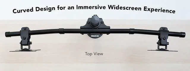 Alt view image 3 of 7 - Mount-It! Dual Monitor Mount | Double Monitor Desk Stand Arm | Fits 2 Computer Screens 17 19 20 21 22 24 27 Inch | Two VESA 75 100 Compatible Displays | C-Clamp and Grommet Bases Included