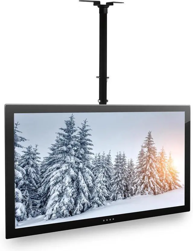 Alt view image 2 of 7 - Mount-It! TV Ceiling Mount, Full Motion Height Adjustable Swivel Tilting Bracket for 42, 45, 47, 49, 50, 55, 60, 65, 70, 75, 80, 85, 90 Inch, TVs 220 Lbs Capacity