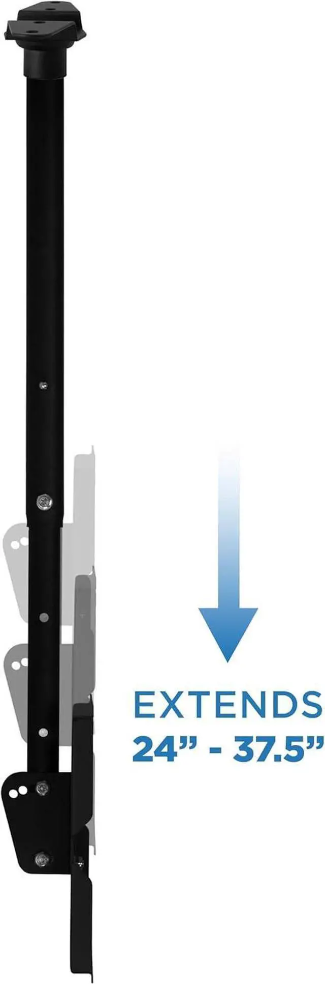 Alt view image 6 of 7 - Mount-It! TV Ceiling Mount, Full Motion Height Adjustable Swivel Tilting Bracket for 42, 45, 47, 49, 50, 55, 60, 65, 70, 75, 80, 85, 90 Inch, TVs 220 Lbs Capacity