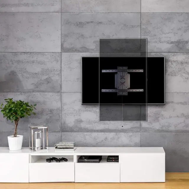 Alt view image 3 of 7 - Mount-It! Landscape to Portrait Rotating TV Wall Mount | Vertical Flush TV Mount with 360 Degree Rotation | Fits VESA Up to 600x400, 37 to 80 Inch Screens, 110 Lbs Capacity