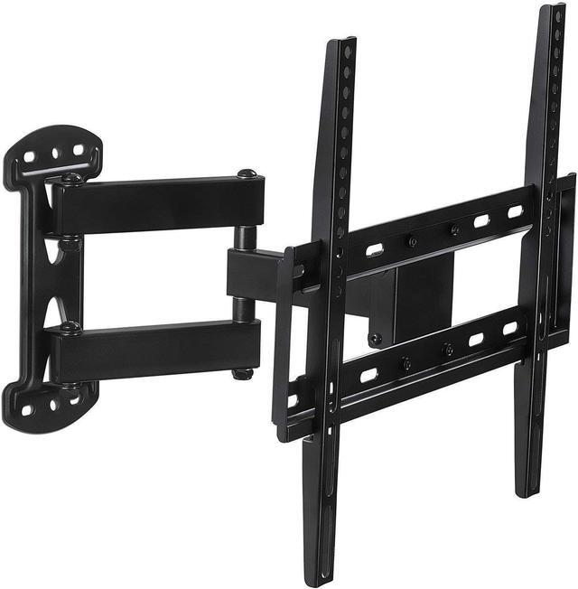 Main image of Mount-It! Full Motion Corner TV Wall Mount | Single Stud Install | Swivel, Tilt & 15 Extension | Single Arm for 32-50 TVs | Heavy-Duty Steel | Fits VESA 100x100-400x400 | 66 lbs Capacity
