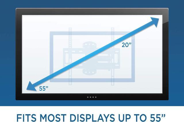 Alt view image 5 of 7 - Mount-It! Full Motion Corner TV Wall Mount | Single Stud Install | Swivel, Tilt & 15 Extension | Single Arm for 32-50 TVs | Heavy-Duty Steel | Fits VESA 100x100-400x400 | 66 lbs Capacity