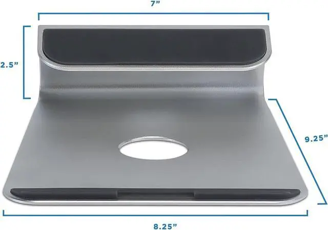 Alt view image 5 of 7 - Mount-It! Tilted Laptop Riser for MacBook & iPad Pro - Ergonomic Laptop & Tablet Wedge - Cooling Stand for 11"-15" Screens
