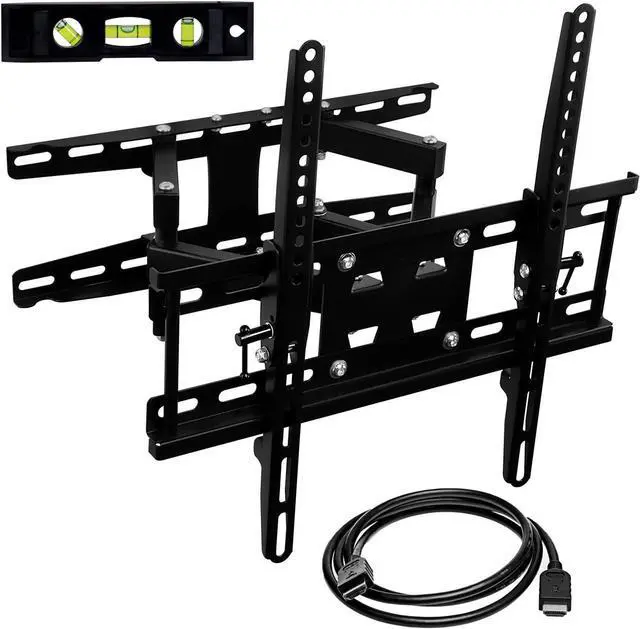 Main image of Mount-It! Full Motion TV Wall Mount | Stable Dual Arm Articulating Bracket for 32-55 Inch TVs | Swivel, Tilt & Extend | Universal VESA Wall Mount for Flat Screen, LED, LCD, OLED | 115 lbs Capacity