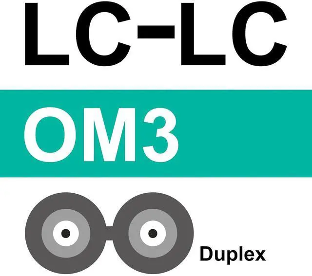 Alt view image 5 of 6 - 10Gtek Fiber Patch Cable - LC to LC OM3 10Gb/Gigabit Multi-Mode Jumper Duplex 50/125m LSZH Fiber Optic Cord for SFP Transceiver, Aqua, 10-Meter(32.8ft), 4-Pack