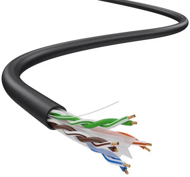 Alt view image 5 of 6 - Dripstone CAT6 Ethernet Cable 1000ft Bulk Network LAN Wire 23AWG Solid CCA UTP 550MHz High-Speed Internet Cable Gaming, Streaming, Office, Home Use, Pull Box, Cat6 Bulk, Stable Connectivity - Black