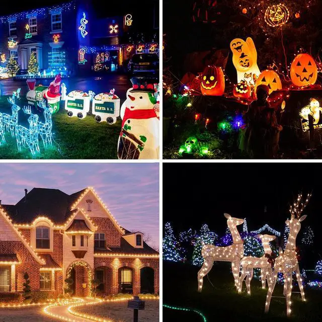 Alt view image 3 of 7 - HUANCHAIN Indoor Outdoor Green Extension Cord 50 ft Waterproof, 16/3 Gauge Flexible Cold-Resistant Appliance Extension Cord Outside, 13A 1625W 16AWG SJTW, 3 Prong Heavy Duty Electric Cable, ETL