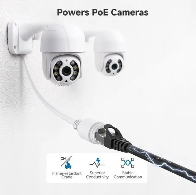 Alt view image 7 of 7 - Cable Matters 10Gbps 5-Pack Snagless Short Cat 6 Ethernet Cable - 3ft, Cat 6 Cable, Cat6 Cord, Ethernet Cord, Black