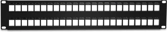 Alt view image 7 of 7 - TRENDnet 48-Port Blank Keystone 2U HD Patch Panel, TC-KP48, 2U 19 Metal Rackmount Housing, HD Keystone Network Patch Panel, Recommended w/TC-K25C6 & TC-K50C6 Cat6 Keystone Jacks (Sold Separately)