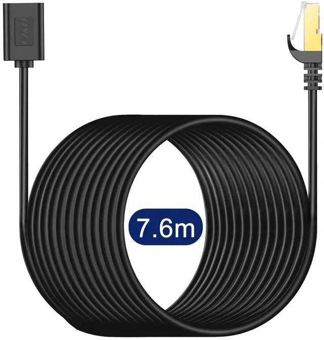 Alt view image 7 of 7 - J&D Ethernet Extension Cable, Cat 6 Ethernet Extender Cable Adapter (25 Feet) Support Cat6 / Cat5e / Cat5 Standards, RJ45 Cords Shielded Male to Female