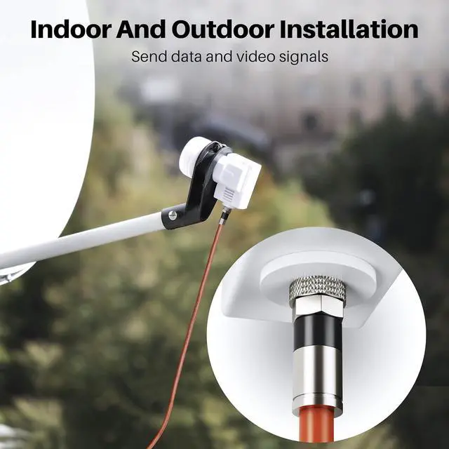 Alt view image 7 of 7 - GEARit Coaxial Cable for Direct Burial (100ft) RG6 70 Ohm RF Rubber Boot Waterproof Underground in-Wall with Rubber Boot, High-Speed Internet, Broadband, Digital TV Aerial, Satellite Cable 100 Feet