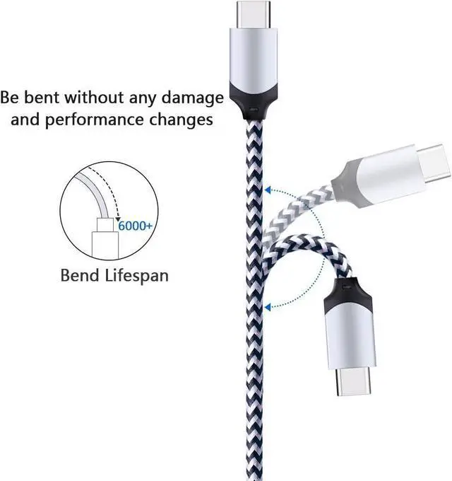 Alt view image 2 of 7 - 5Pack 6ft Fast USB Type C Cable Phone Charger Cord for Samsung Galaxy S25 S25+ Plus Ultra S24 S23 S22 S21 S20 FE Ultra S10 S10+ S9 S8 Plus Note 20 Ultra 10 9 8 A51 A71 A53 A14 5G