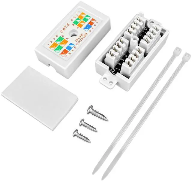 Alt view image 4 of 6 - Cat 6 Junction Box 5 Pack Cat5e Splice Connector Unshielded, Punch Down Type