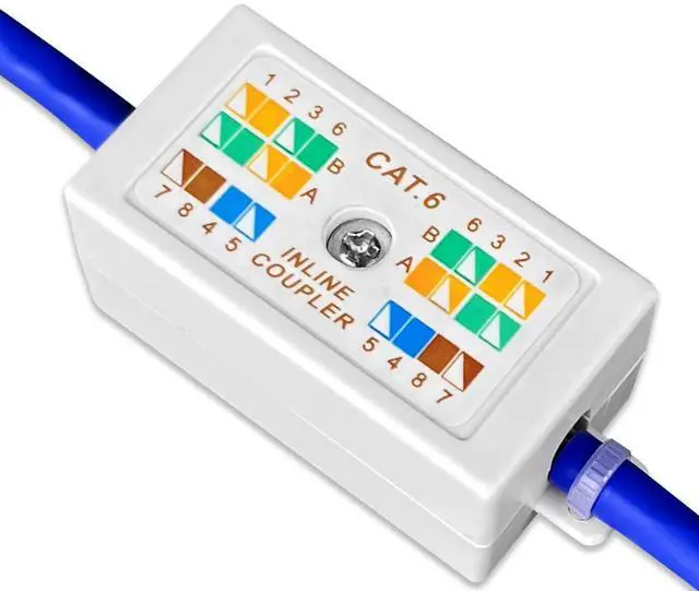 Alt view image 5 of 6 - Cat 6 Junction Box 5 Pack Cat5e Splice Connector Unshielded, Punch Down Type