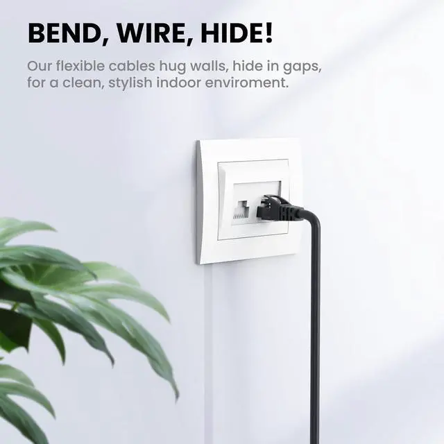 Alt view image 7 of 7 - Ultra Clarity Cables Cat 6 Ethernet Cable 6 FT (10 Pack), Cat6 Patch Cable, High Speed 10Gbps 500Mhz Ethernet Cable Network Cord, RJ45 Lan Internet Cable for Computer Modem Router PS4/5 Xbox -5 Colors