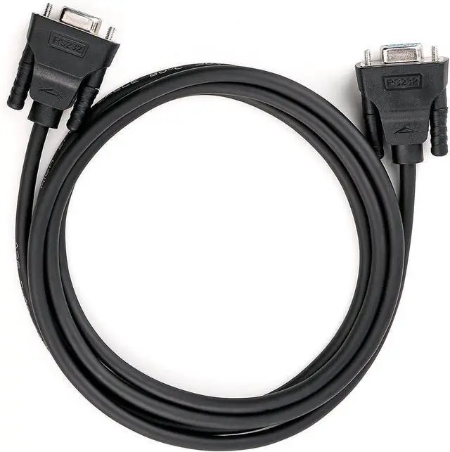 Alt view image 7 of 7 - DTech 10 ft DB9 Serial Cable Female to Female 9 Pin Straight Through (Black, 3 Meters)