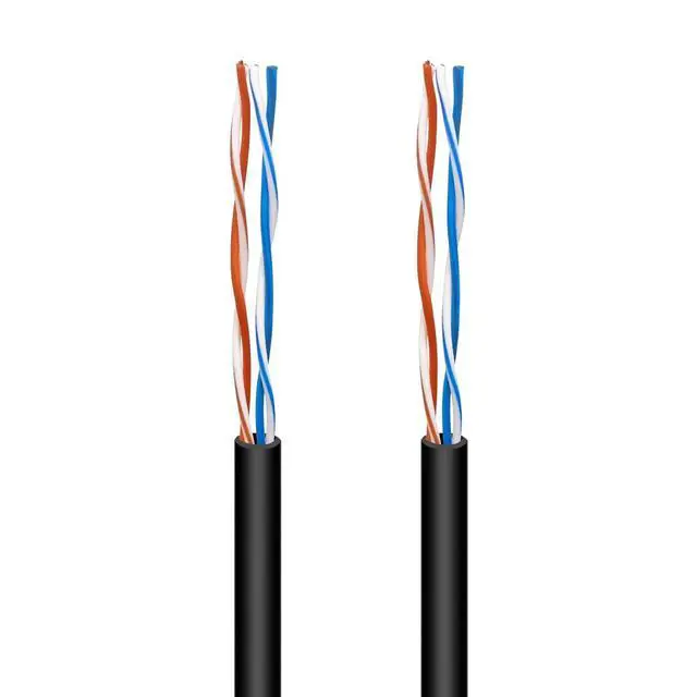 Alt view image 3 of 4 - NECABLES CAT5 / CAT5e RJ11 Data Cable DSL Cable 15ft High-Speed for DSL Modem Twisted Wire UTP RJ11 6P4C Male to Male Black - 15 Feet