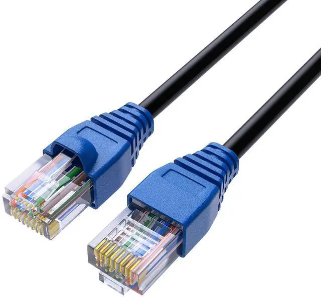 Alt view image 7 of 7 - Cat5e Outdoor Ethernet Cable 35 Feet, Cat 5e Heavy Duty Internet Network LAN Cable, More Flexible Than Cat 6, Waterproof, PVC & LLDPE UV Double Jackets for in Wall, Direct Burial, Router, POE, Indoor
