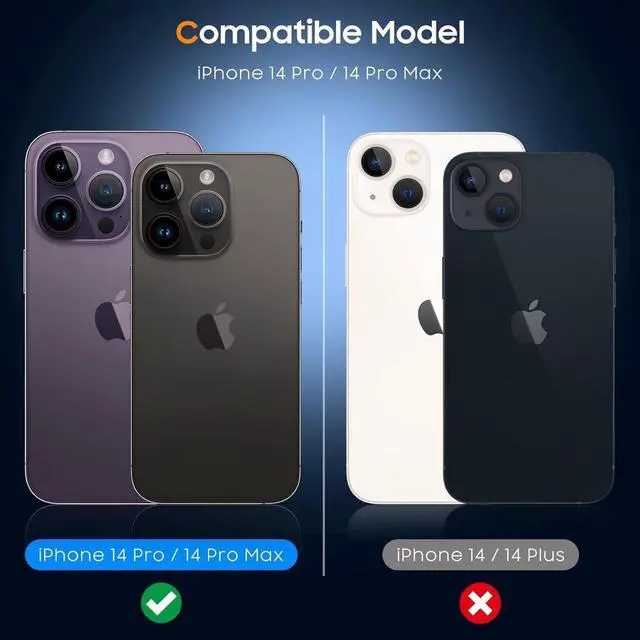 Alt view image 7 of 7 - UniqueMe [3 Pack Compatible for iPhone 14 Pro Max/iPhone 14 Pro Camera Lens Protector Tempered Glass,[Case Friendly][Scratch-Resistant][Night Shooting Mode] - Clear