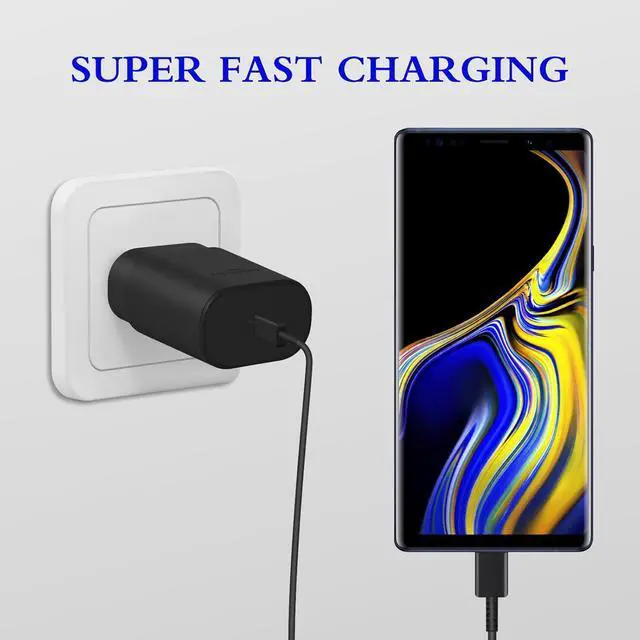 Alt view image 4 of 7 - Type C Charger, 2-Pack 25W Type C Super Fast Charging Block with 6ft USB C Charger Cable Compatible with Galaxy S23 Ultra/S23+/S22/S21/S20/Phone 16/16 Plus/16 Pro Max/15/15 Pro Max/15 Plus-Black