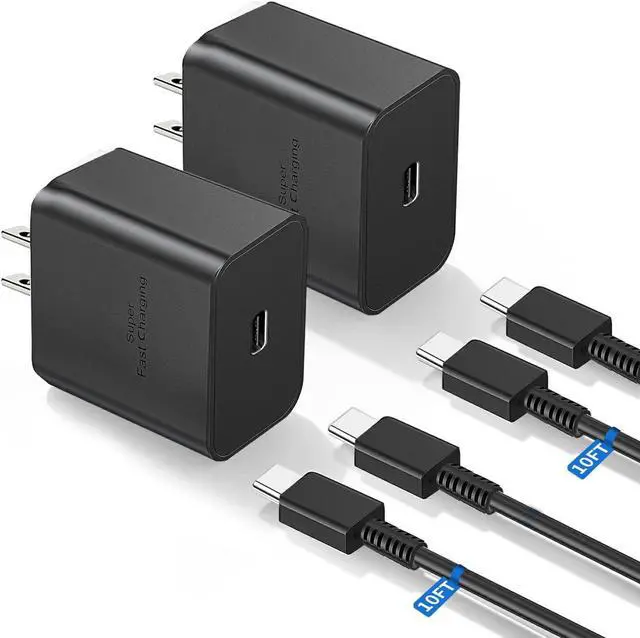 Main image of Type c Charger Fast Charging 45W Fast Charging USB C Charger for Samsung Galaxy A53/A73,Galaxy S25 Ultra/S25/S25+/S24 Ultra/S24+/S23/S22/S22 Plus/S21/S21 Ultra/iPhone 16/15(10 Ft)