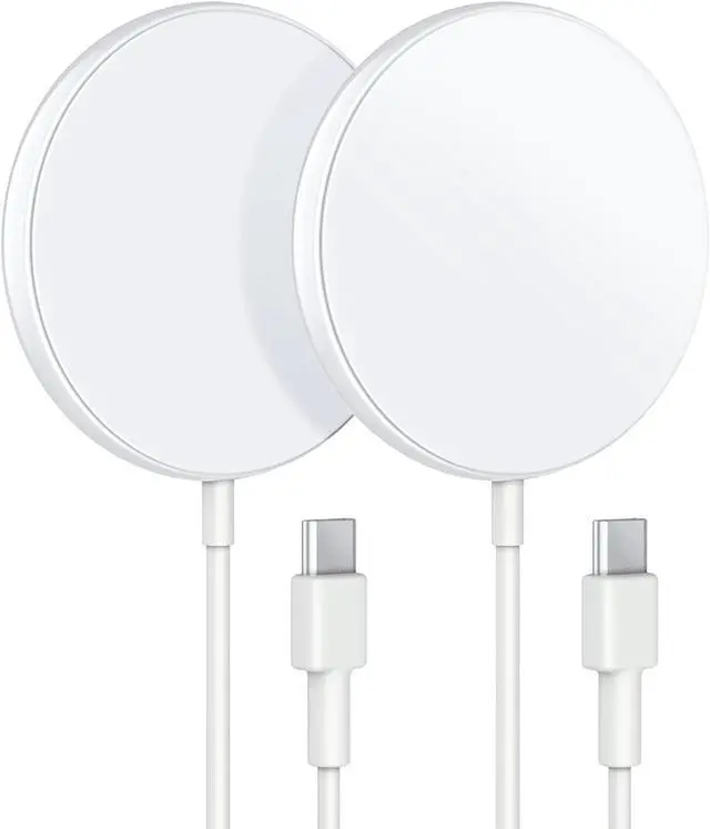 Main image of Magnetic Wireless Charger 2-Pack for iPhone Wireless Charger Pad, Max Fast for Magsafe Phone Adapter for iPhone 16/16 Plus/16 Pro/16 Pro Max/15/15 Pro/15 Plus/ 14/13 Series/AirPods Pro 2