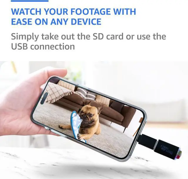 Alt view image 3 of 7 - Plug-in 1080P HD Mini Camera  Premium, 110° Wide View - Plug & Use - WiFi-Free Setup  Compact USB Cam for Simple, Reliable Indoor Use  Easy File Access  Ideal for Pets Nanny