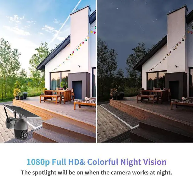 Alt view image 6 of 7 - SOLIOM S600 3G/4G LTE Solar Powered Cellular Security Camera Wireless Outdoor, Pan Tilt 360°View Spotlight, 1080p Night Vision, 2 Way Talk, PIR Motion Sensor, No WiFi, US Version, Unlimited Data Plan