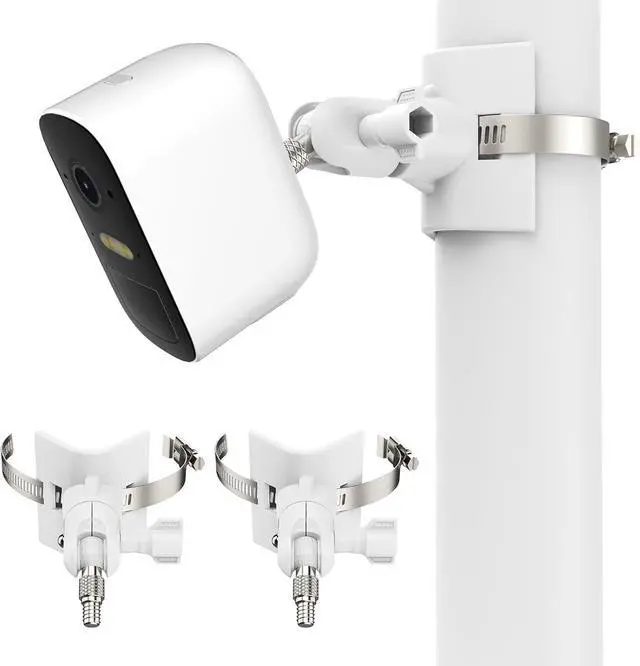 Main image of Universal Outdoor Camera Mount for Arlo Pro 5S/Pro 4/Pro 3/Ultra 2/Essential XL,for eufyCam 2C/2C Pro and More Security Camera with 1/4 Thread(White, 2 Pack)