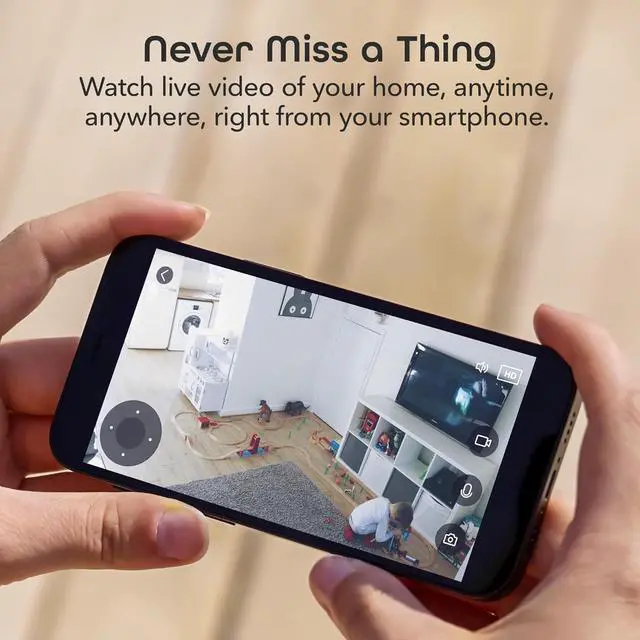 Alt view image 3 of 7 - Geeni Sentinel 1080p Wireless Indoor Surveillance Camera  Smart Motion Detection, Night Vision, and Two-Way Audio | Alexa & Google Assistant Compatible Security Camera