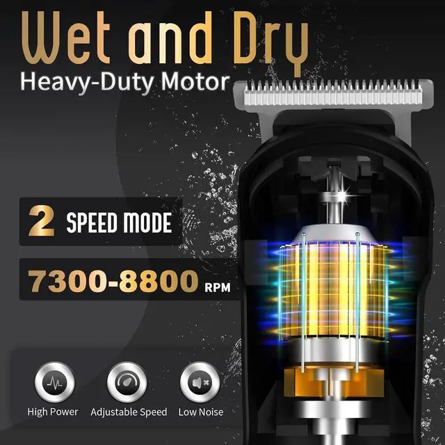 Alt view image 5 of 7 - Ufree Beard Trimmer for Men, Waterproof Electric Razor for Nose, Body, Face & Mustache, Cordless Hair Clippers Shavers Grooming Kit, Gifts for Men Husband Father