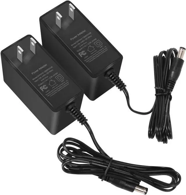 Main image of 12V 2A Power Supply AC Adapter 2 Pack for CCTV Security Camera Led Strip Lights Router Printer Breast Bump and Other 12 Volt Electronics Devices Less Than 2 Amp