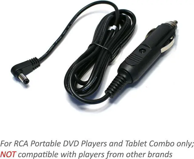 Alt view image 3 of 6 - Car Charger for RCA Single Dual Screen Portable DVD TV Combo Player Celestron Telescopes 12V 6.5 Ft Power Supply Cord