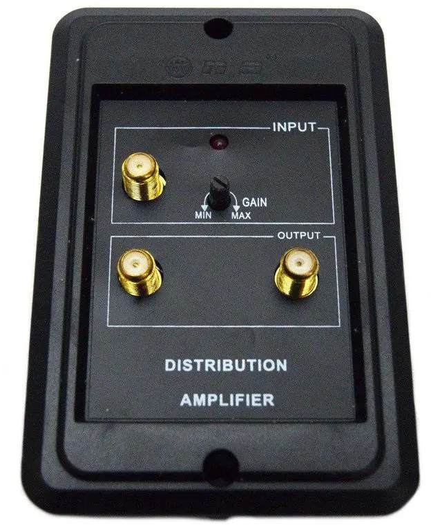Alt view image 3 of 7 - Indoor Outdoor High Gain Signal Amplifier HDTV VHF UHF FM Channel Boost