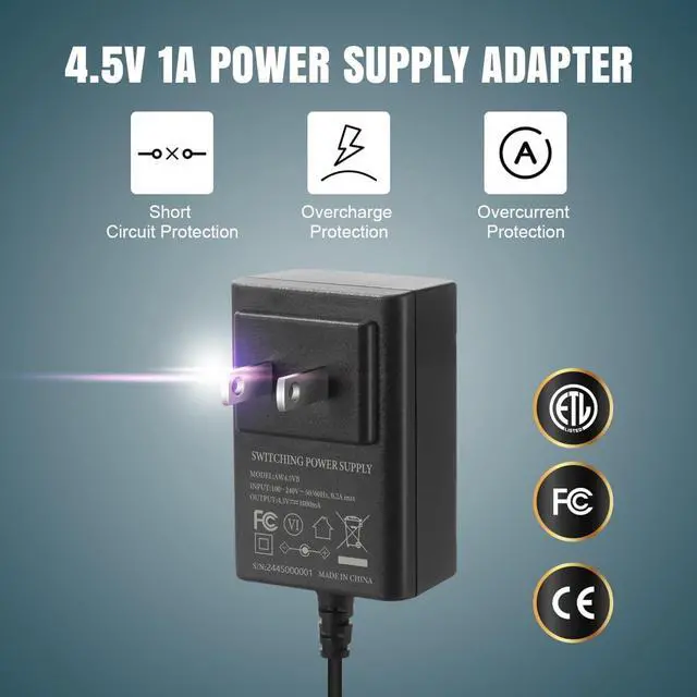 Alt view image 2 of 7 - AC Power Supply Adapter for 3 AA Battery AA Battery Replacement Adapter for LED Light Decorations (Black)