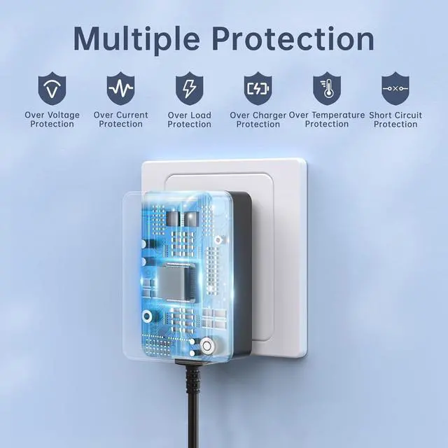 Alt view image 6 of 7 - 12V 2A AC Adapter Power Supply with Switch UL Listed, 100-240V AC to DC 12VDC Power Cord Transformer Charger fit for 12Volts 2.0A 2000mA 1.5a 1500mA 1.0A 1000mA 0.5a 500mA 0.1A-2.0A.