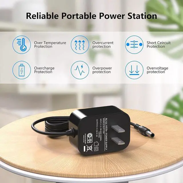 Alt view image 7 of 7 - Power Cord for Skylight, HP, Aluratek, BSIMB Smart Digital Picture Frame 5V AC Adapter Charger (Not for 9V or 12V)