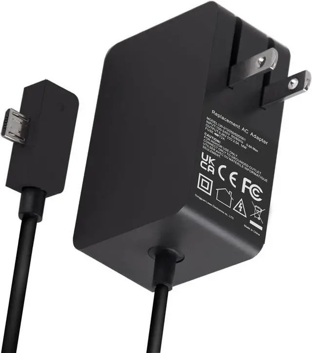 Alt view image 2 of 7 - Surface 3 Charger 13W 5.2V 2.5A AC Power Adapter Charger Cord Replacement for Microsoft Surface 3, Model 1623 1624 1645 Tablet with USB Charging Port 4.9Ft Cable-1.5m(Not Compatible Surface Pro 3)