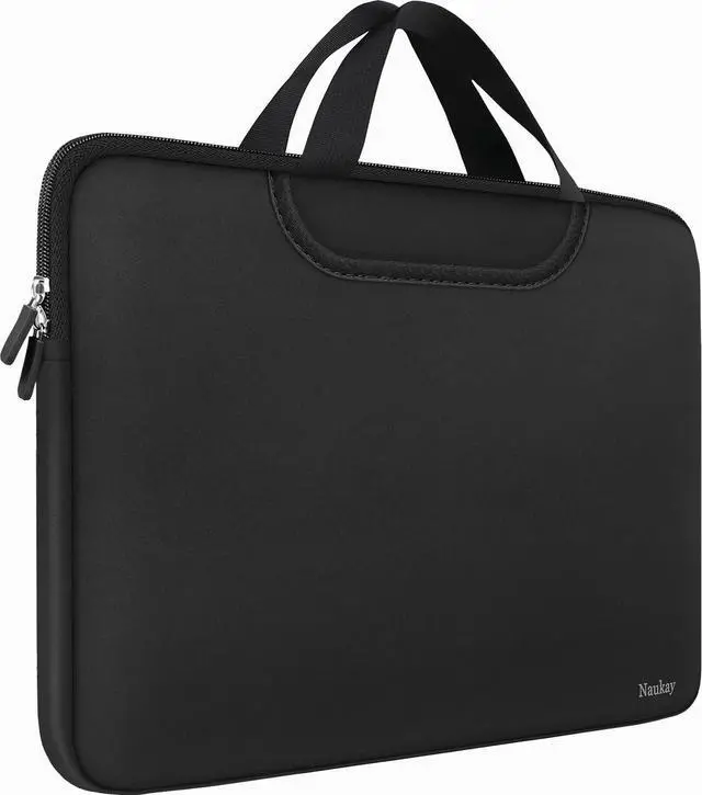 Main image of Laptop Sleeve Bag 15.6 Inch, Durable Traveling Briefcase Handle Bag & with Extra Pockets, Computer Protective Case Compatible for 15 15.6 inch HP, Dell, Acer, Asus, Black