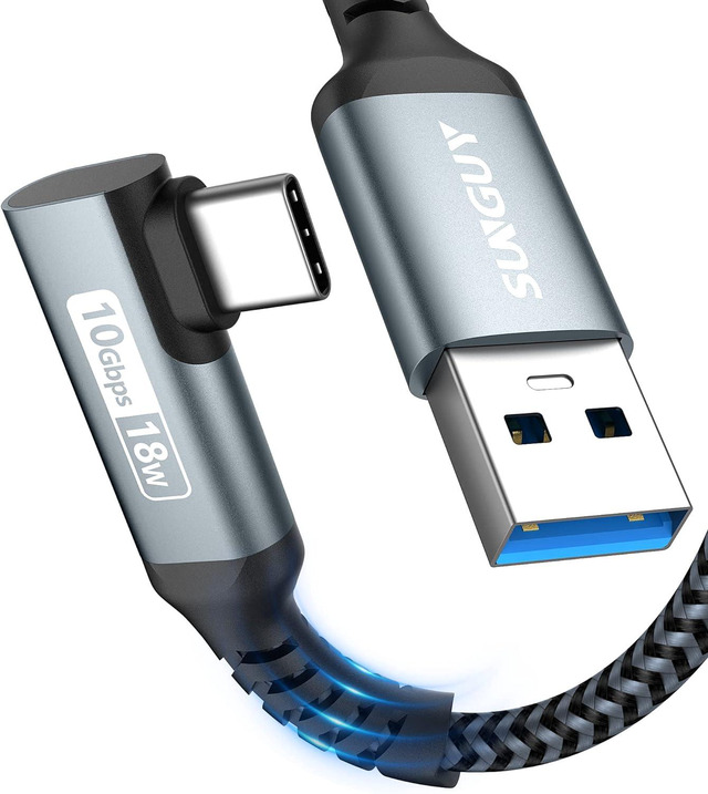 2 Câbles USB-C 10 Gbps 30 Cm SUMPK - Charge Rapide 3A, Compatible Android Auto, Galaxy, Pixel